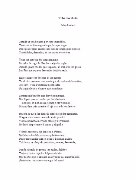 El Barco Ebrio: Un Viaje Poético a la Esencia de la Experiencia