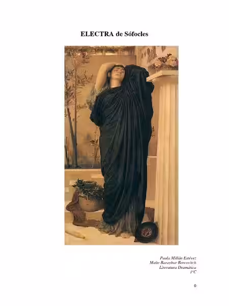 Un Viaje a la Electra de Sófocles: Justicia, Venganza y Dolor Familiar